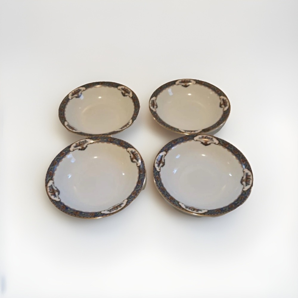 Antique Vintage Rosenthal Bavaria Gimbel Brothers 5" Bowl Set Of 4‎ Fruit Basket